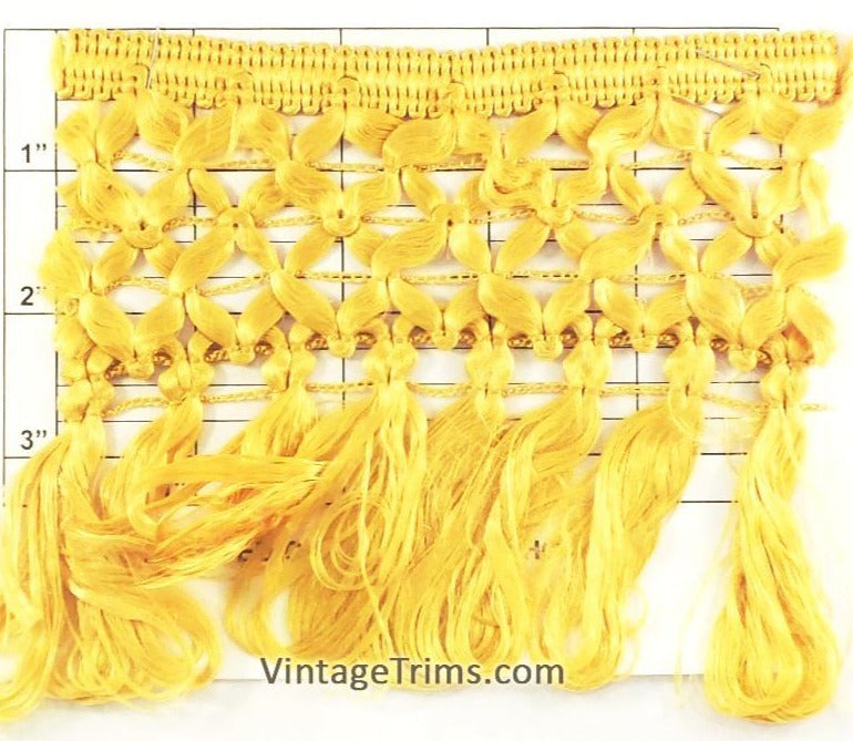 2 1/4 Gold Tassel Fringe