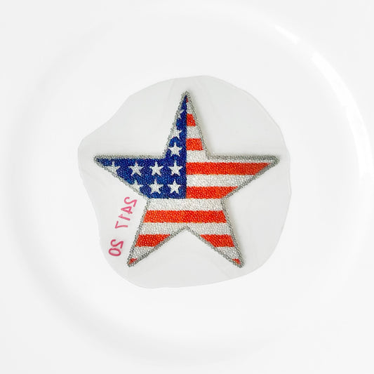 American_Flag_Star_Micro_Caviar_Applique