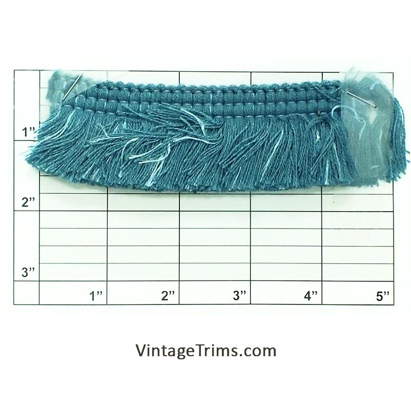 Brush Fringe 1-1/2" (Per Yard) Slate Blue